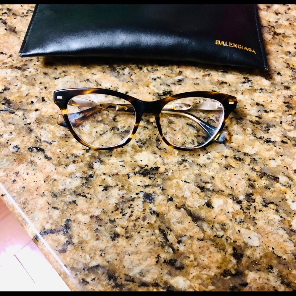 Balenciaga Tortoise Shell Frames.